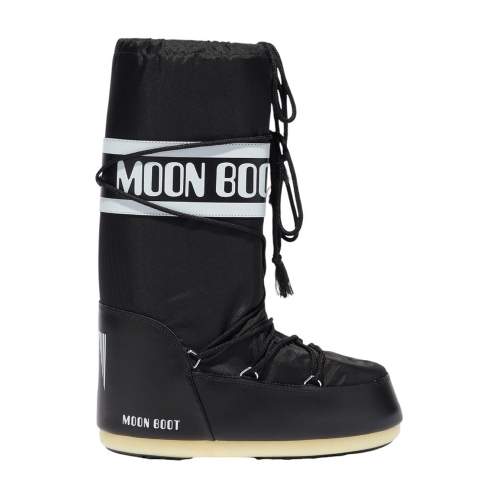 Icon Black Nylon Moon Boots